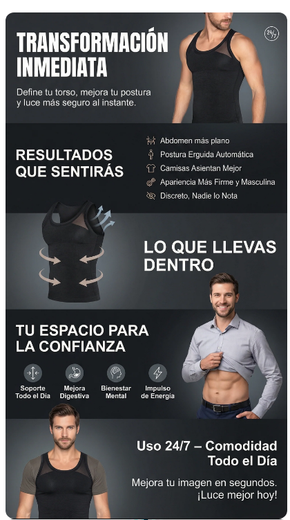 Transformación inmediata — resultados que sentirás con la camiseta
